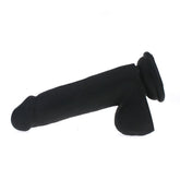 Thick Realistic Black Cock with Balls Silicone Dildo Dongs Realistic
